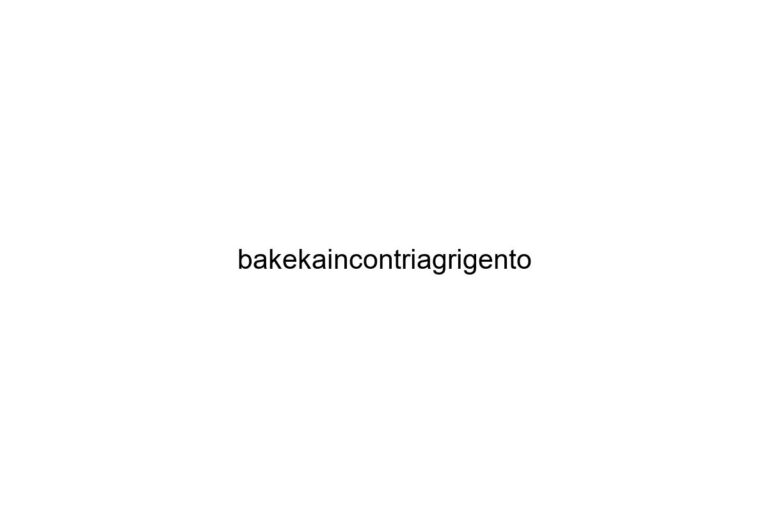 bakekaincontriagrigento