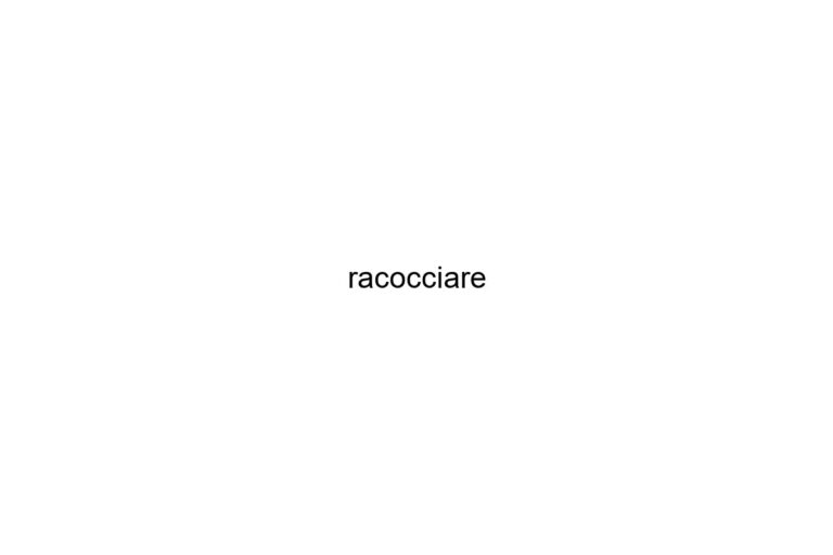 racocciare