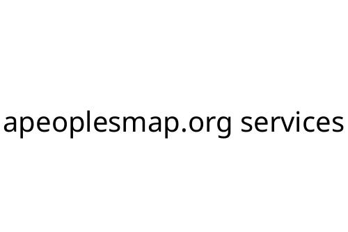 apeoplesmap.org services